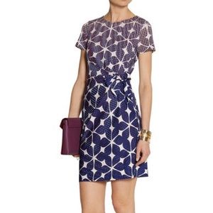 DVF Diane von Furstenberg Zoe Print Silk Dress